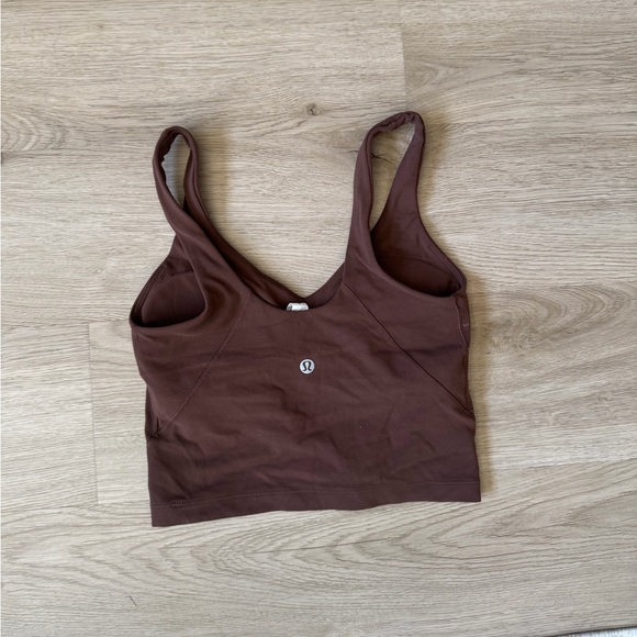 Brown lululemon cropped align tank - Picture 2 of 3